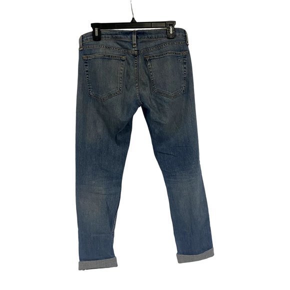 Rag & Bone Dre Distressed Ankle Slim Boyfriend Jeans in Atwater Size 26 - Picture 2 of 10